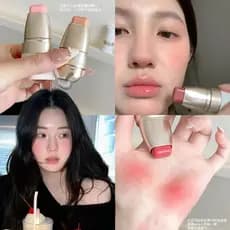 Pseudo-Makeup Multi-Purpose Stick Batom Blush Sombra Contouring Stick Multiuso Clareador Iluminador Coloração Sedosa Maq