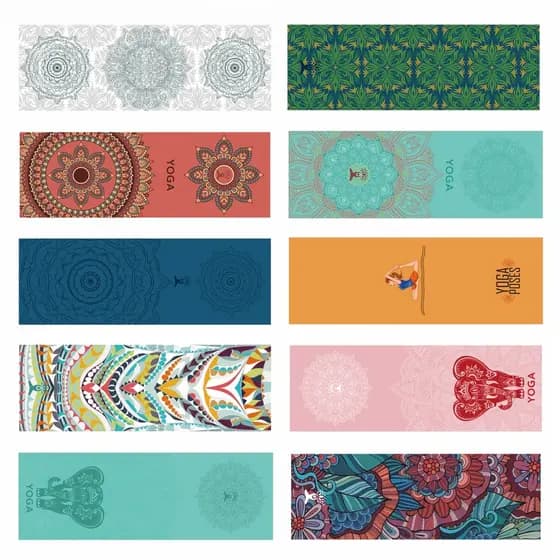 Toalha de yoga Original absorvente de suor antiderrapante estilo fino tapete de yoga de secagem rápida tapete isolante s