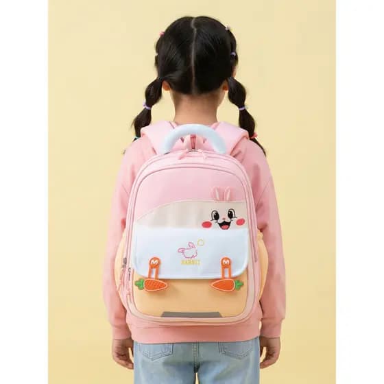 Alunos do ensino fundamental Primeira segunda série Meninas reduzem a carga Proteção da coluna Mochila fofa de desenho a