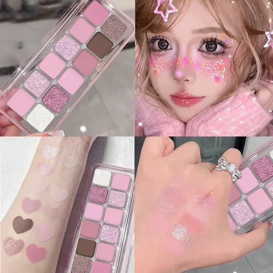 2026 novo estilo 12 cores paleta de sombras esparso de frutas fosco fino piscando destaque contorno Natural iluminando l