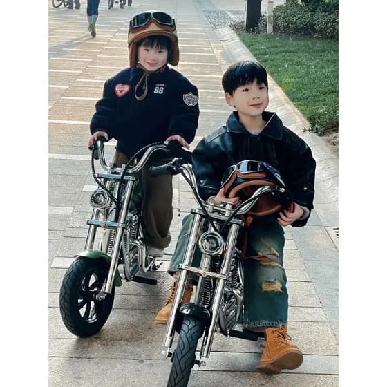 Storm Rider Veículo Elétrico Infantil Motocicleta Veículo Off-Road de Duas Rodas Meninos Meninas Podem Sentar 3-12 Anos