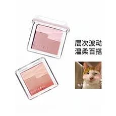 Judydoll Judydoll Satin Gloss Blush Paleta de blush de duas cores Alto brilho Contorno Blush Creme Expansão Shrink Blush