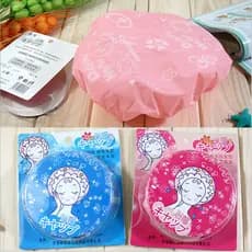 Touca de banho à prova d'água, touca de banheiro espessada, maquiagem simples, Super fofa, desenho animado, feminino, ad