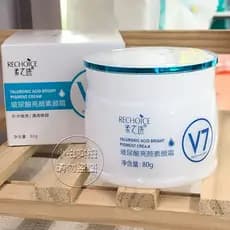 Escolha suave V7 ácido hialurônico iluminando creme facial iluminando limpeza rosto reparação melhorando o embotamento c