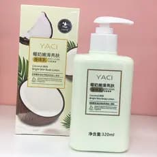 Yaci yaci yaci leite de coco loção corporal macia suave brilho hidratante fragrância de longa duração hidratante fácil a