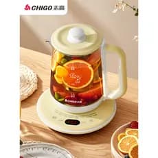 Zhigao vidro saúde chaleira temperatura constante multifuncional doméstico pequeno escritório bule chaleira vidro elétri