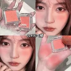 QMN Queijo Pudim Blush Monocromático Blush Fosco Maquiagem Beleza
