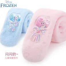Meninas cachecóis outono inverno Disney princesa Elsa crianças cachecóis cachecóis de bebê coleiras de inverno congelado