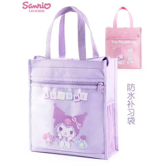 Kuromi meninas tutorial saco feminino estudantes do ensino fundamental bolsas crianças tutorial saco bolsas menina arte