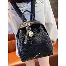 França MKCLACK luz luxo all-match preto mochila feminina High-End sentido bolsa de ombro Commuter leve all-match mochila