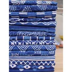 Lanyan índia importado tecido de tingimento azul mão-esfregando índigo planta tingimento impressão algodão de fibra long