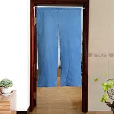 Lanyan Cortina de porta de pano Tie-dye feita à mão Cortina divisória para sala de estar Cortina suspensa de tecido de a