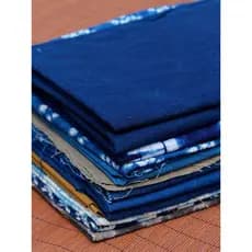Azul Yan Tie-dye tecido Zero pano grama tintura pano cabeça planta tintura tecido artesanal pano pequena peça retalhos c