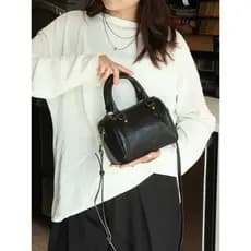 Vegetal curtido primeira camada de couro 2026 novo estilo travesseiro saco Commuter atmosférico moda Casual couro genuín