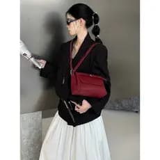 2026 verão novo estilo bolsa de couro genuíno moda All-Match Commuter atmosfera simples Casual de um ombro Mes