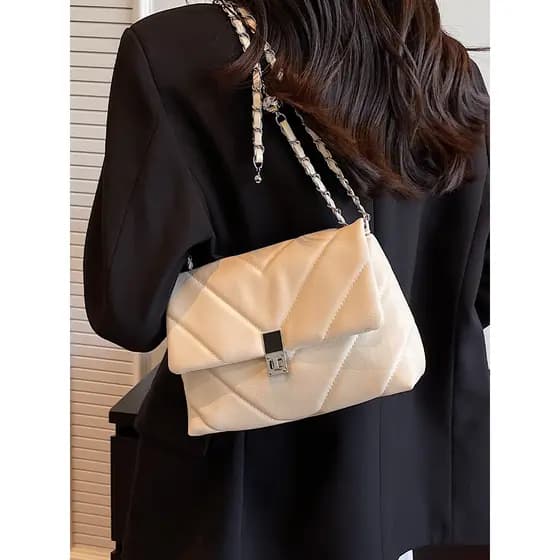 Hong Kong IT.COLATE Moda All-Match Bolsa de Ombro Moderna Textura de Nicho Bolsa nas Axilas Corrente Bolsa Mensageiro de