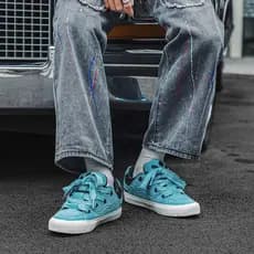 Sapatos de pão homens lago azul camurça Retro sapatos de lona All-Match casal esportes lazer das mulheres dos homens sap