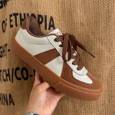 Sapatos de treinamento alemão masculino 2026 novo estilo primavera All-Match Retro respirável sapatos brancos de sola gr