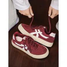 Vinho vermelho americano High Street tênis masculino 2026 novo estilo primavera sapatos de treinamento alemão na moda Al