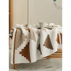 Ins estilo cochilo cobertor de lã meio lado cobertor Casual cobertor de lã capa de sofá cobertor cama uso toalha de cama