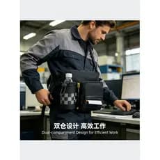 Bolsa de cintura para impressora de correio multifuncional com garrafa de água armazém à prova de choque comercial sinal