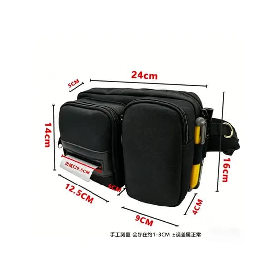 Bolsa de cintura para impressora de escritório doméstico, serviço de campo, perna de corrida, pessoal, bolsa de armazena