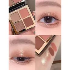 Paleta de sombras de quatro cores novo estilo sal marinho leite azul frio fumo clareamento redução de idade fosco modifi