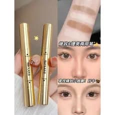 Li Jiaqi recomendado bastão de contorno de duas cabeças, destaque Facial, sombra iluminadora, caneta de contorno, sombra