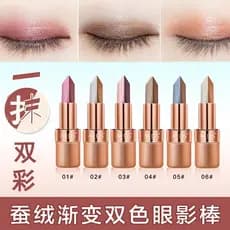 [Uma maquiagem Flash] Li Jiaqi recomenda sombra preguiçosa de duas cores em bastão perolado cor terra caneta de sombra p