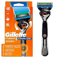Barbeador elétrico Gillette ProGlide, 1 cabo de barbeador elétrico Gillette + 1 lâmina de reposição AFA5.