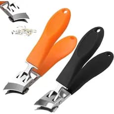 Cortador de Unhas Inclinado Anti-Salpicos com Abertura Larga, 2 Peças, Cortador de Unhas Curvo para Unhas Grossas, Corta