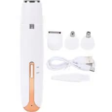 Aparador de Cabelo, 4 em 1, Removedor de Cabelo Elétrico para Mulheres, Aparador de Cabelo Facial, Sobrancelhas