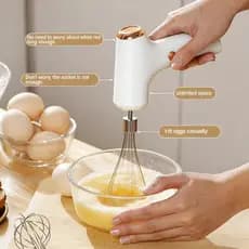 W batedor doméstico liquidificador elétrico Mini pequeno automático bolo fabricante creme ovo branco batedor agitador fe
