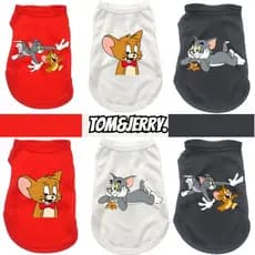 Colete para Cães Tom e Jerry Styles, Tamanhos S-XXL, Novo Top de Algodão para Cães Pequenos, Médios e Grandes, Roupas pa