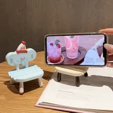 Suporte Fofo para Celular e Tablet, Apoio de Mesa Criativo, Decoração Antiderrapante, Presente em Forma de Animais