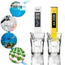Kit Medidor De Ph Digital + Tds Condutivimetro Ec Hidroponia Amarelo