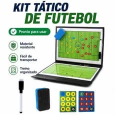 Capa De Couro Para Prancheta De Futebol Dobrável Treinador Ímã Portátil 53x31cm