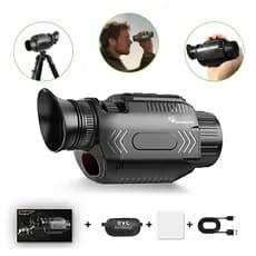 Monocular De Visão Noturna Infravermelho Digital 4K , 68 Mp , Imagem Zoom 28X Telescópio Habilitado Para WiFi