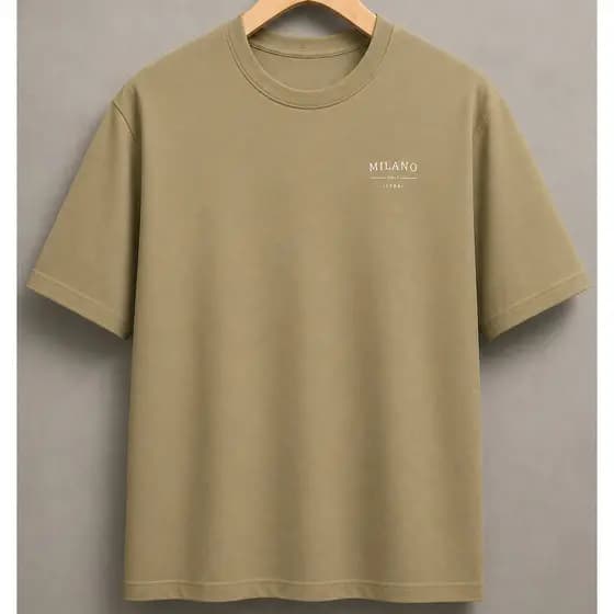 Camisetas Masculinas Premium 100% Algodão / Camisa Adulto - Modelo Casual  Milano / Vintage
