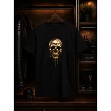 Camisetas 100% Algodão / Unissex - Adulto, Modelo Caveira / Estilo atual Moderno - Streetwear