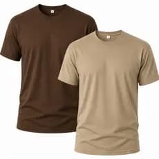 Kit 2 Camiseta Masculina Lisa Básicas - Camisetas Slim - Kit Camiseta 100% Algodão - Camisa Variada