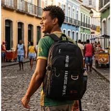 Mochila Masculina para Faculdade  Trabalho, Grande Capacidade Resistente com Bolso Secreto Antifurto Bolsa para Notebook