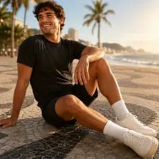 Meia Masculina Cano Alto Algodão Kit 5/10 Pares Macia Confortável Cores Básicas 35-40