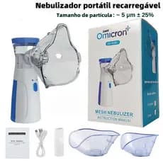 Inalador Nebulizador Portátil Ultrassônico Atomizador De Baixo Nó Para Crianças E Adultos.