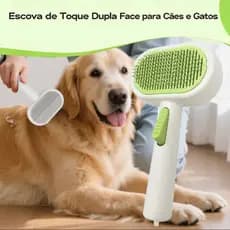 Escova Pente Plástico Ferro Para Pentear e Remover Tirar Pelos Dos Pets Cães E Gatos