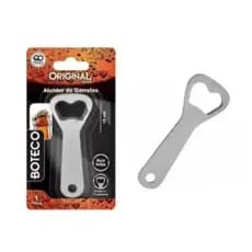 Abridor De Garrafas Em Aço Inox Manual Tipo Boteco 10cm