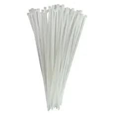 Abraçadeira De Nylon 100x2,5mm Presilha Enforca Gato Branco 100un
