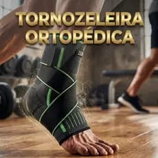 Tornozeleira Ortopédica Compressiva Ajustável Academia Corrida Futebol Suporte Esportivo Pronta Entrega