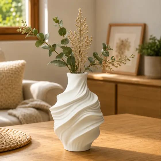 Vaso Decorativo Moderno e Minimalista- Design Elegante & Sofisticado para Sala Quarto cozinha