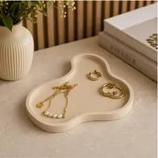 Bandeja Decorativa orgânica de Mesa Minimalista Orgânica Porta Treco Porta Joias Porta Chaves
